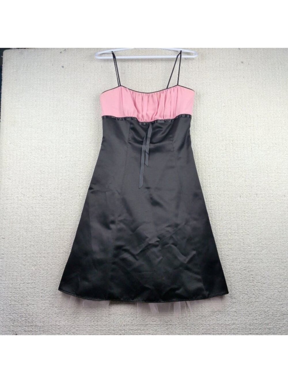 Vintage 90s / Y2K Fairweather Gothic Lolita Cocktail Dress Pink Sheer Coquette M